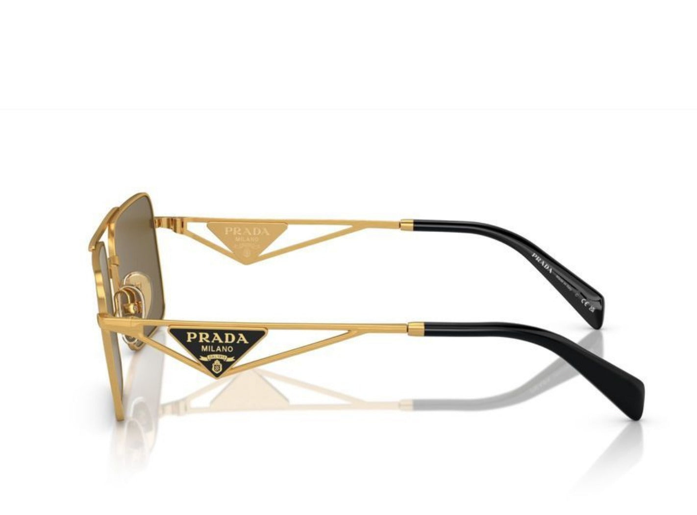 PRADA PR A52S Matte Gold/Dark Brown (15N-01T A)