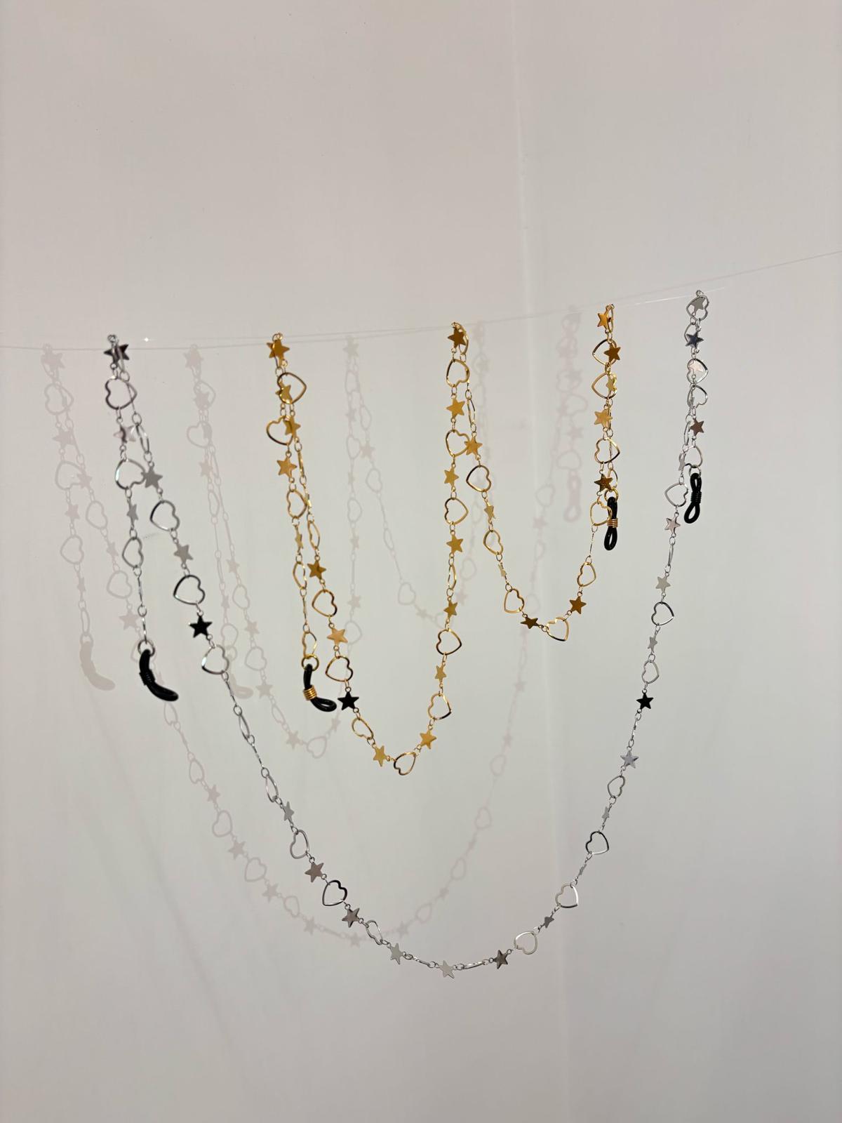 CATENA OCCHIALE HEART&STAR