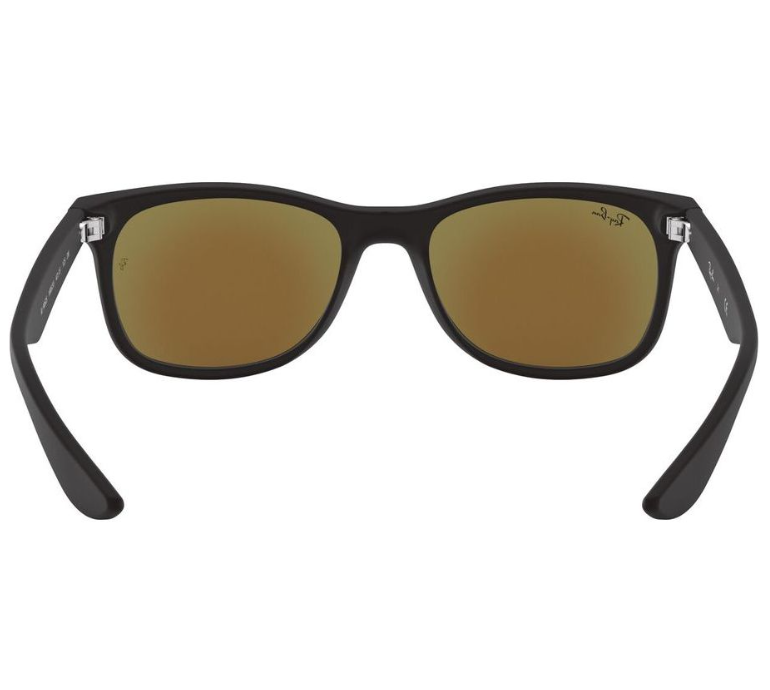 Ray-Ban NEW WAYFARER JUNIOR RJ 9052S Matte Black/Grey Blue Mirror (100S/55)