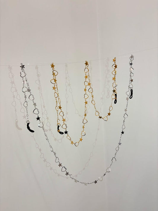 CATENA OCCHIALE HEART&STAR