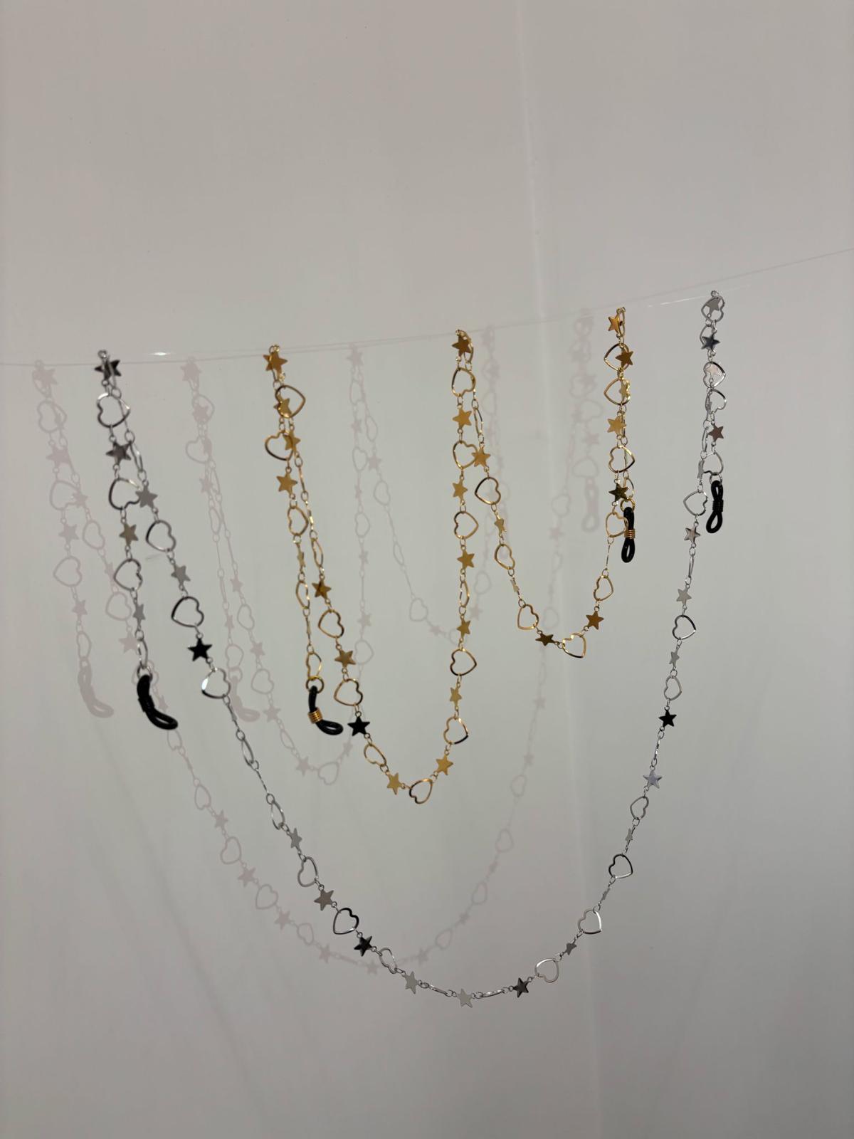 CATENA OCCHIALE HEART&STAR