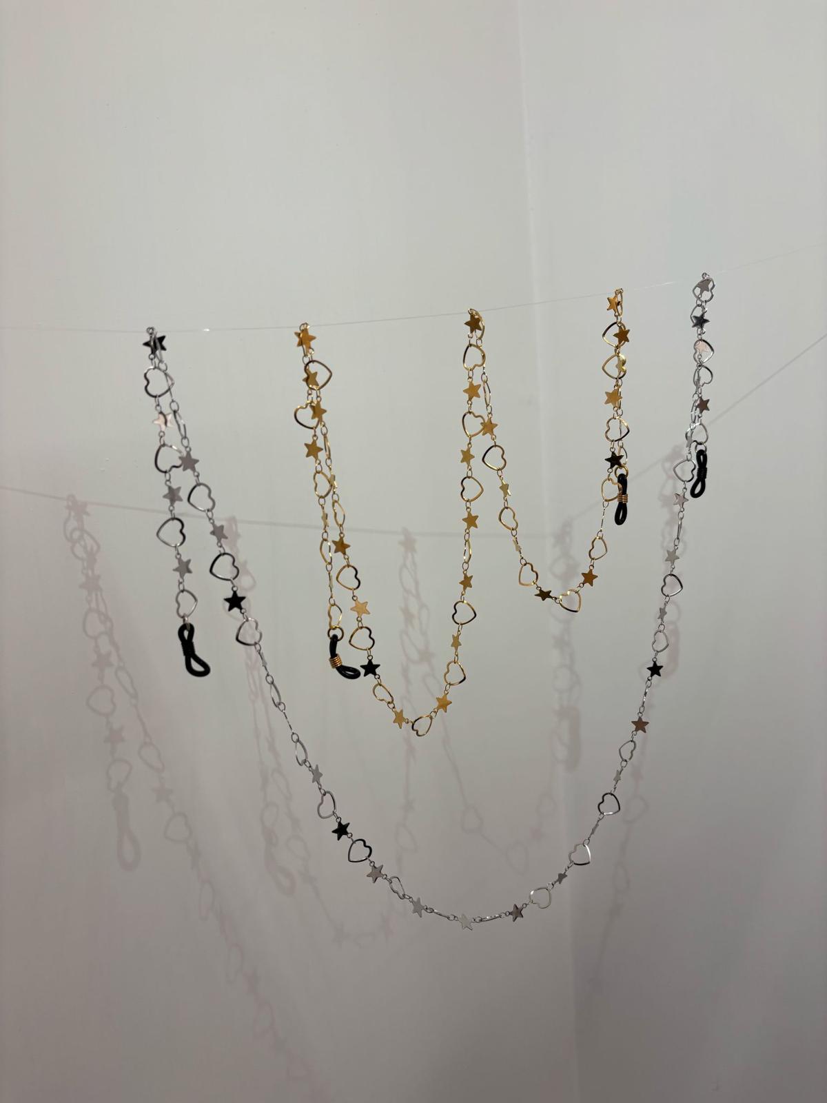 CATENA OCCHIALE HEART&STAR