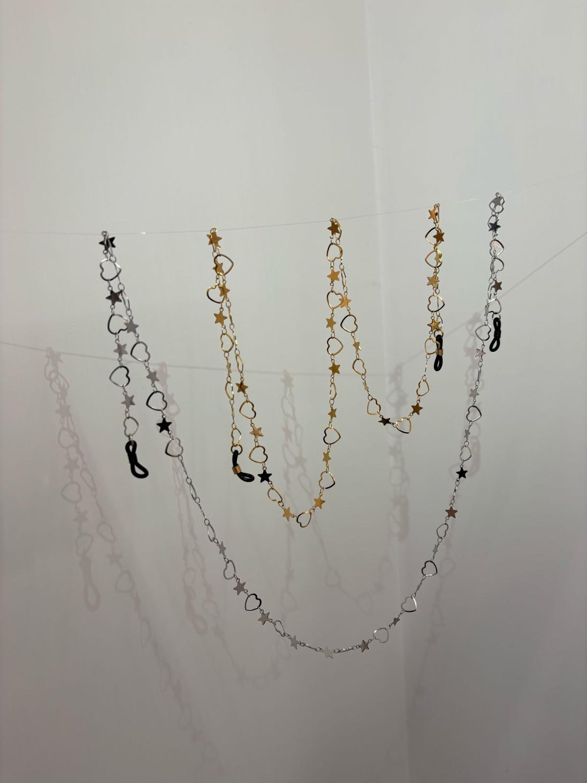 CATENA OCCHIALE HEART&STAR